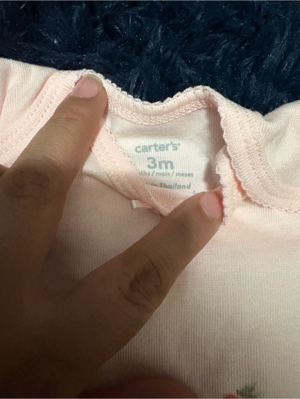 Carter's Coral Dress & Peach Fruit-Print Onesie Set - Picture 2 of 3